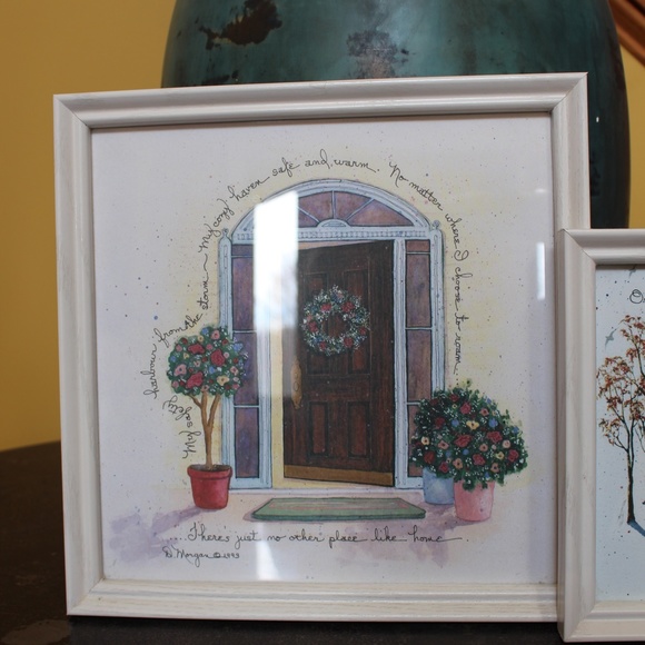 2 = D.Morgan Vintage framed Art - Picture 9 of 12